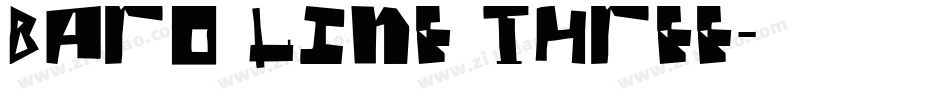 Baro Line Three字体转换